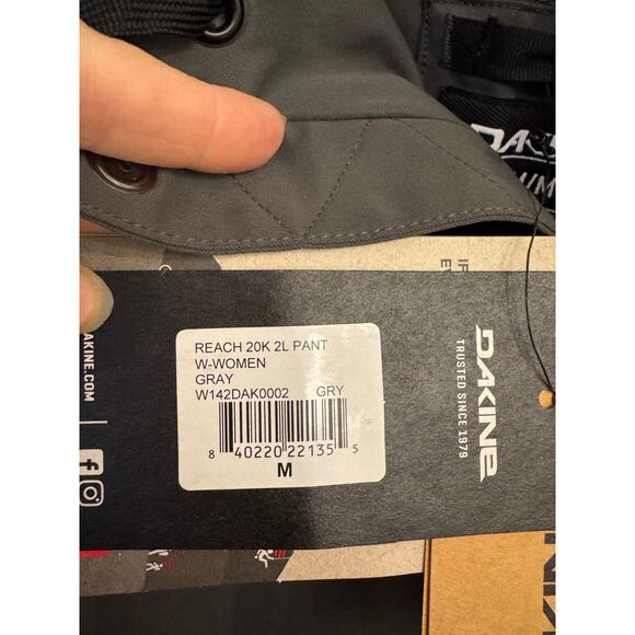 DAKINE Reach 20K 2L Snow Pants – Women’s Medium – NWT – Gray – RECCO - Picture 8 of 9